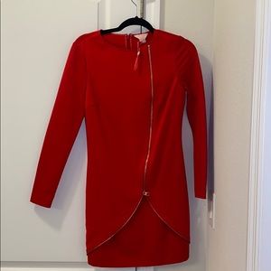 Ted Baker Red Zipper Dress